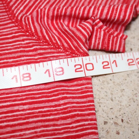 Texas Rangers Red Thin Strip V-Neck Polyester Shirt - Picture 10 of 14